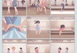 双手攀上两团少女峰舞蹈室,双手攀峰，舞蹈室中的青春韵律