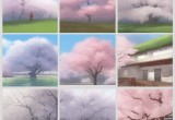 病勤楼栋1-6樱花,樱花盛开下的病勤楼栋1-6