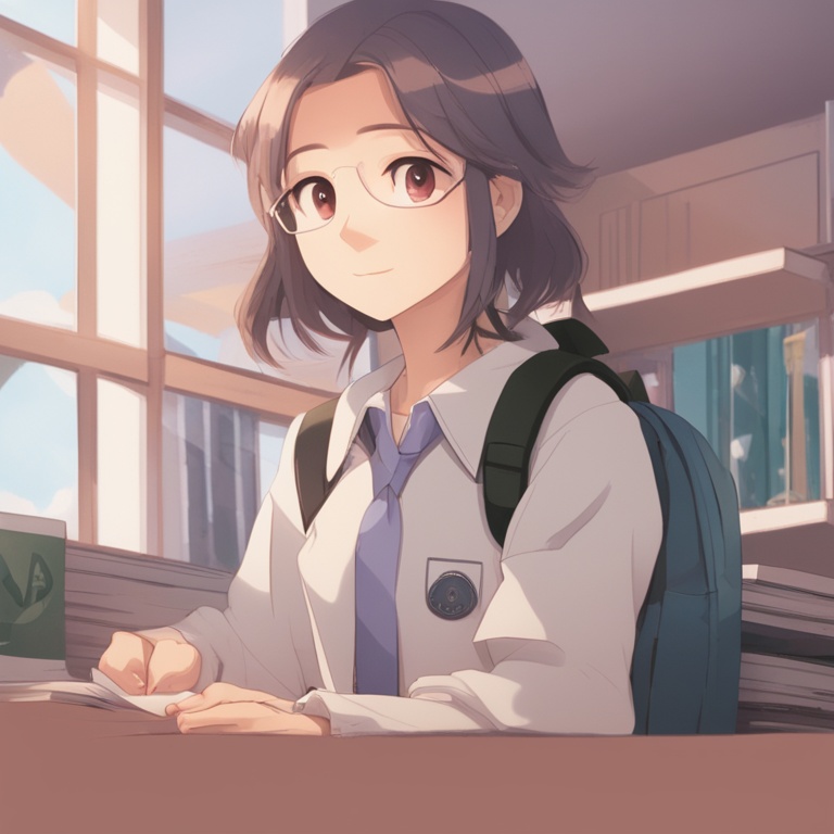 年轻的女学生,年轻的女学生，追梦路上的坚韧与成长