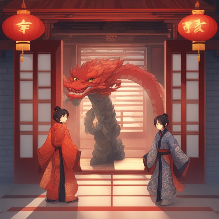 双龙入户三人行,双龙入户，三人同行——蛇年春节的独特韵味