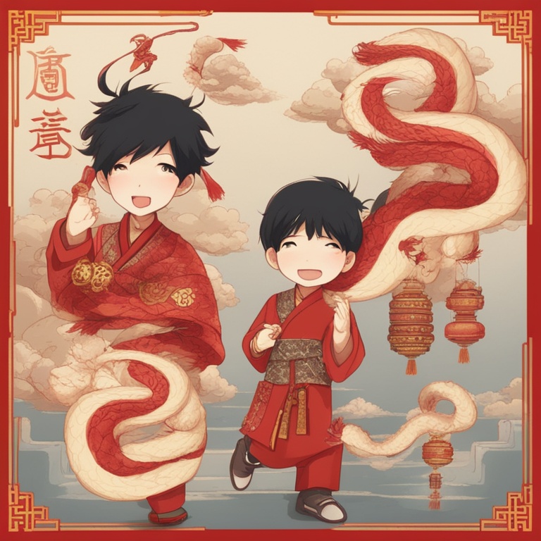双龙入户三人行,双龙入户，三人同行——蛇年春节的独特韵味