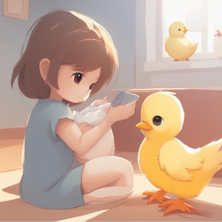 我的小鸡跟着妈妈做游戏,快乐时光，我的小鸡跟着妈妈做游戏的温馨日子